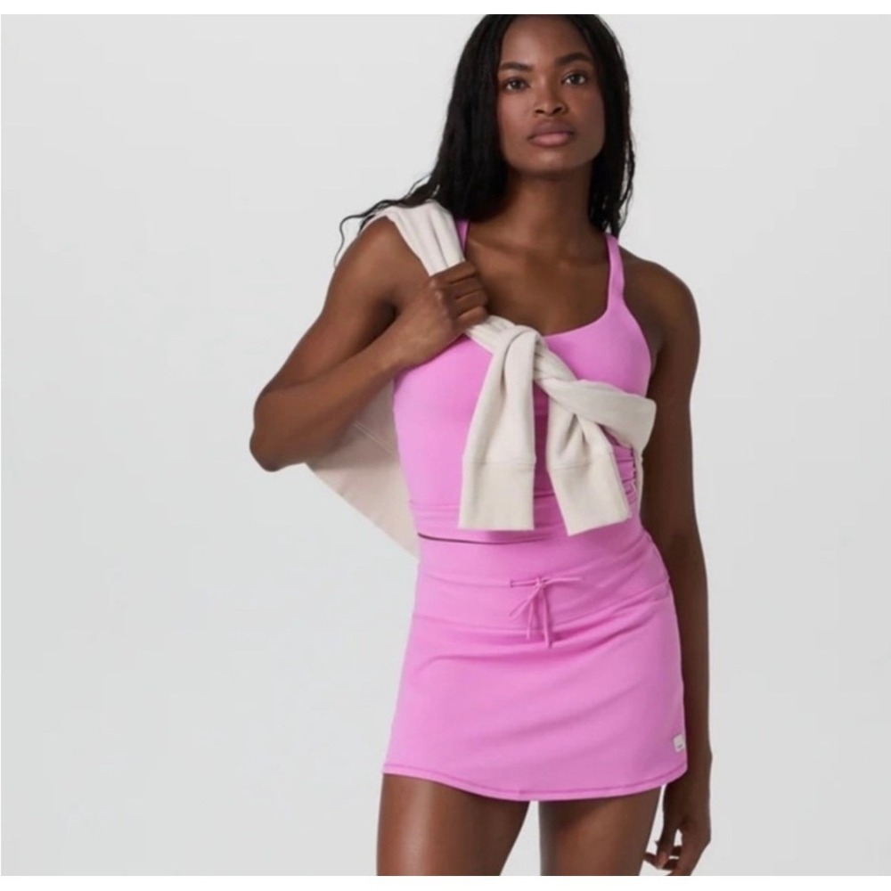 NWOT Vuori Daily Skirt L Azalea Pink Skort Tennis Pickleball Athleisure VW3102 - Picture 10 of 13